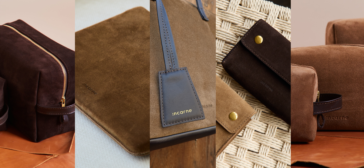 INCARNE® Velour Leather Goods: Soft Texture, Rich Color & Distinctive Character