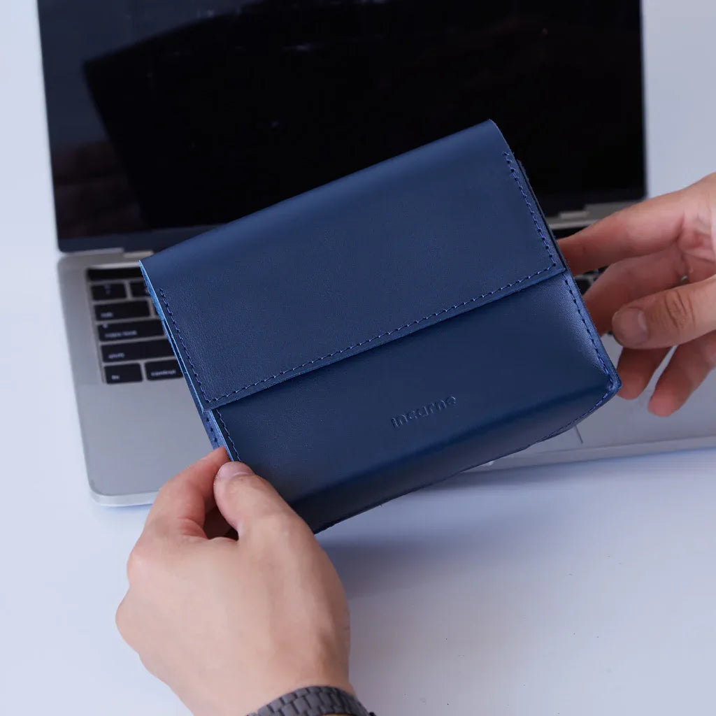 Wire Keeper Organizer for Cables, Mouse, Adapters in Classic Leather - INCARNE® Global