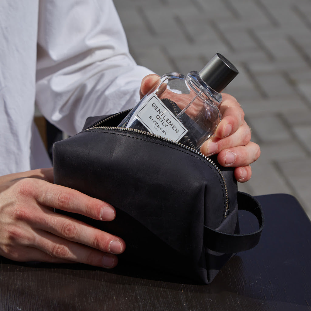 New Limit Leather Cosmetic Bag