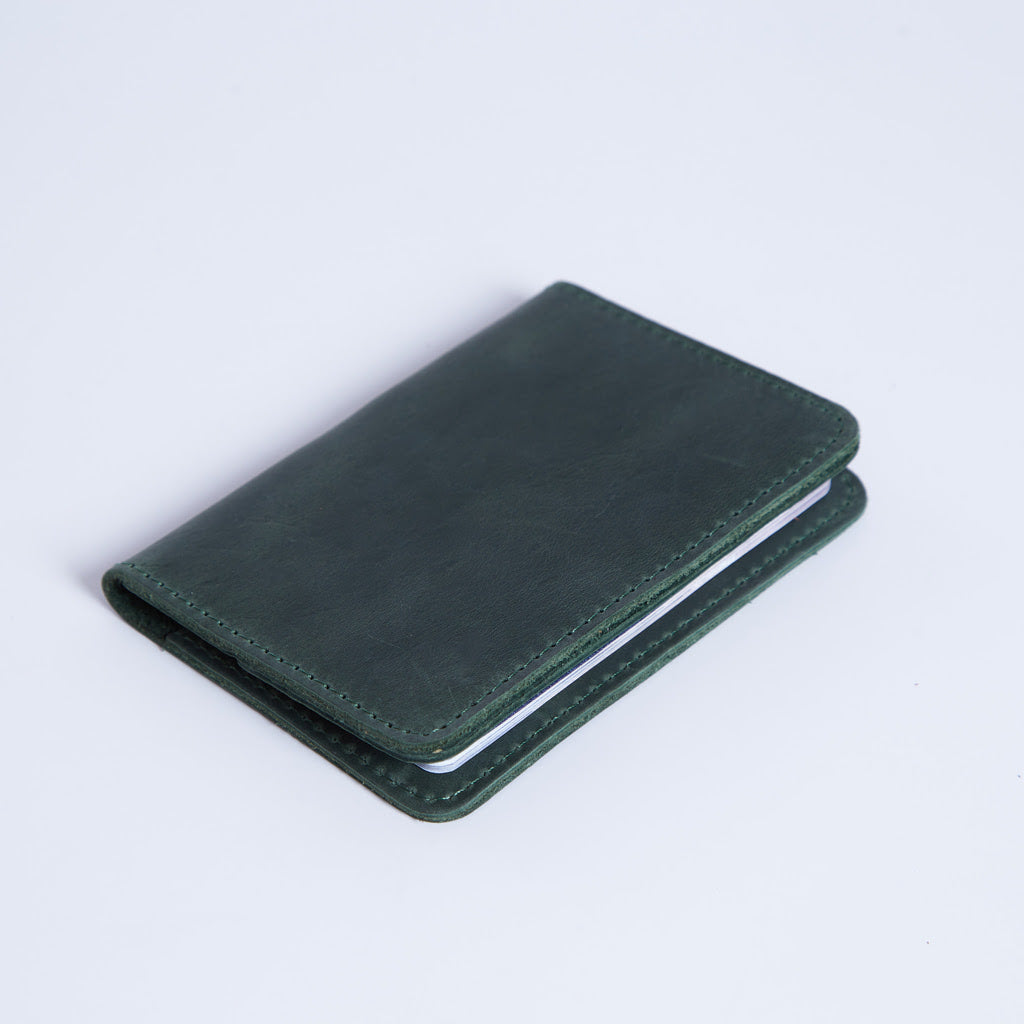 Passport Cover with Pockets Made from Vintage Leather