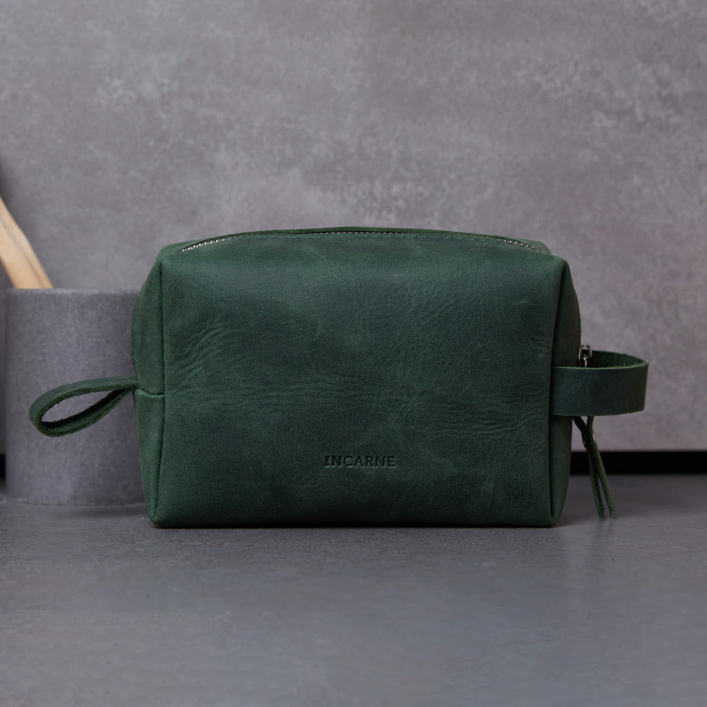New Limit Leather Cosmetic Bag
