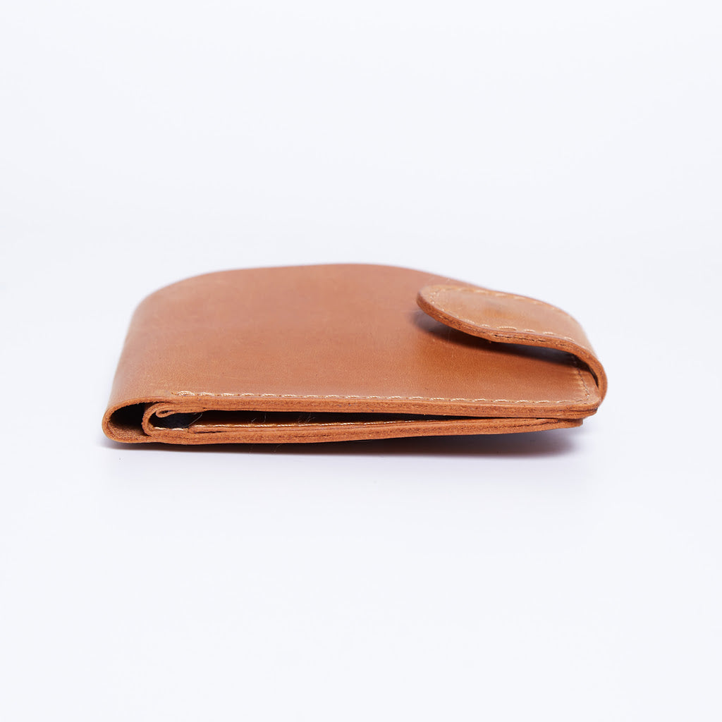 Mini Jack RFID-blocking wallet made from vintage leather