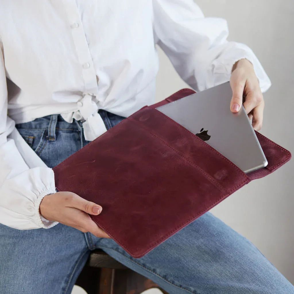 Klouz Laptop Sleeve, Burgundy (vintage) - INCARNE® Global