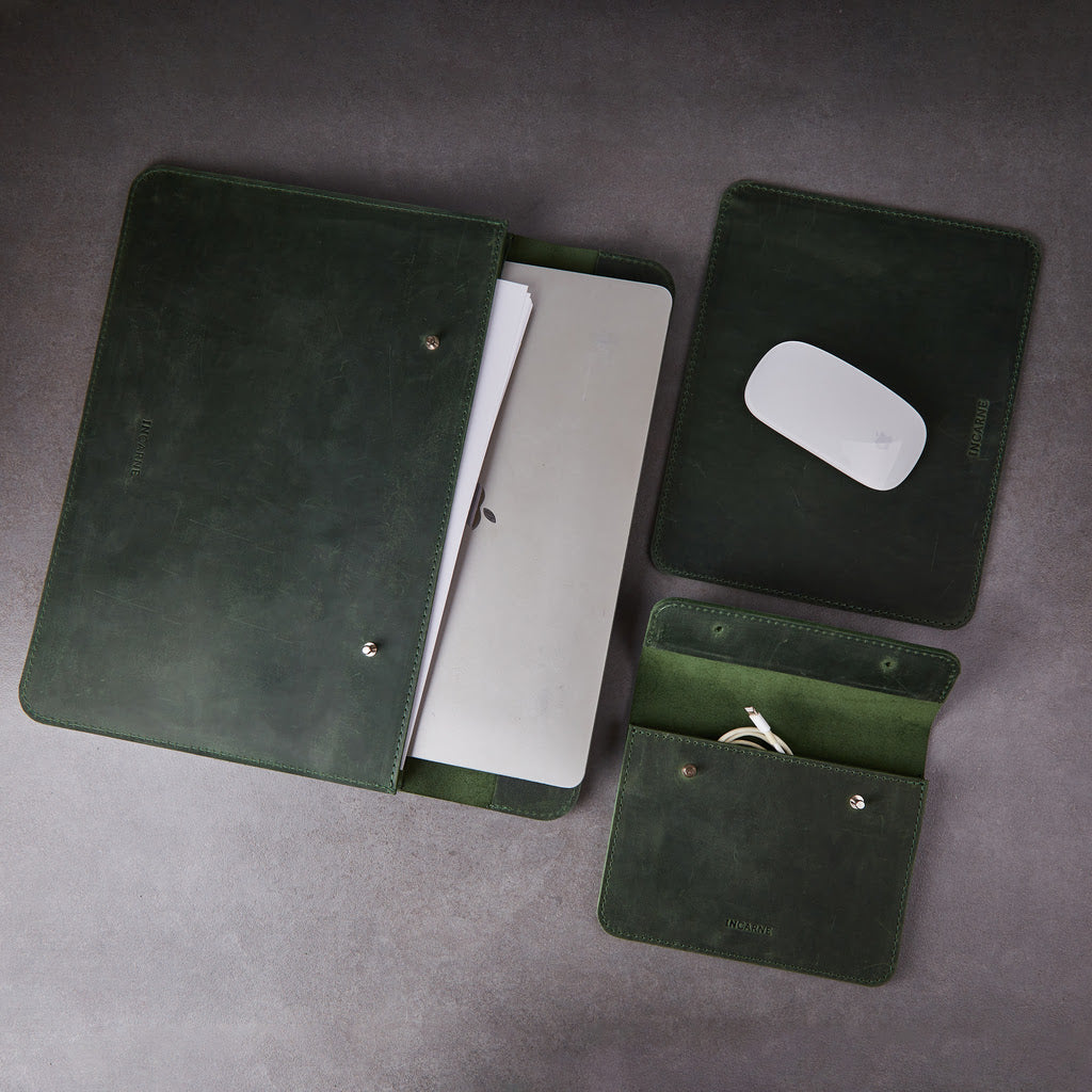 Geschenkset: Neat Laptoptasche + Keep Kabel-Organizer + Word Mauspad
