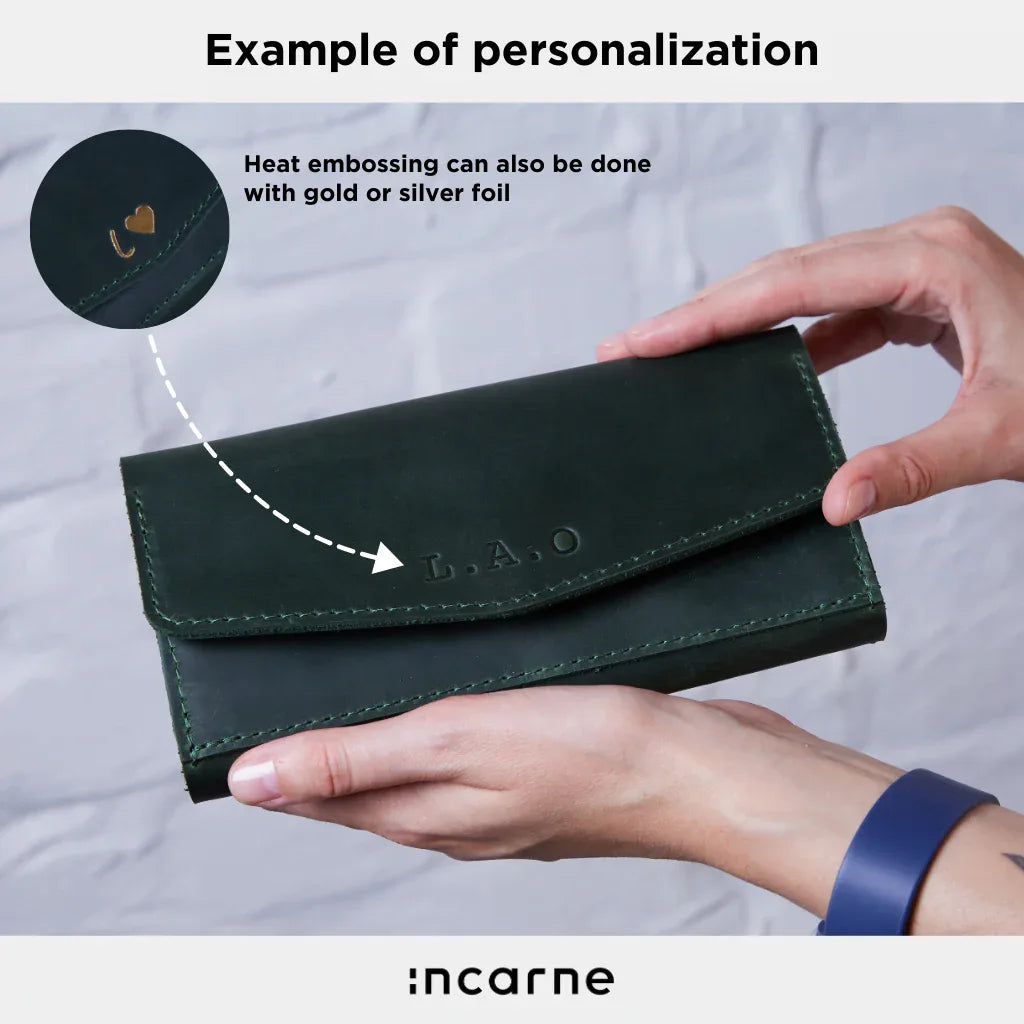 Simple Capacious Leather Wallet - INCARNE® Global