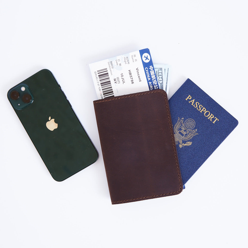 Cubierta de pasaporte de cuero de Bali