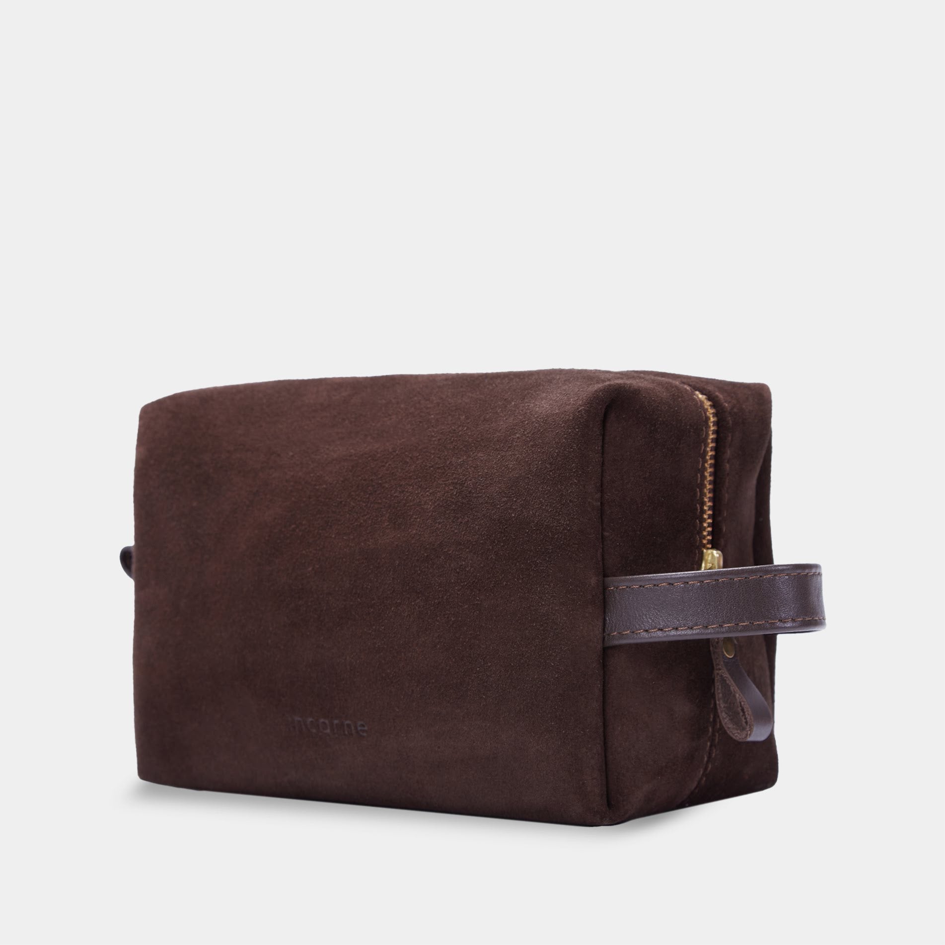 Mirage Small Cosmetic Bag, Brown (velour)
