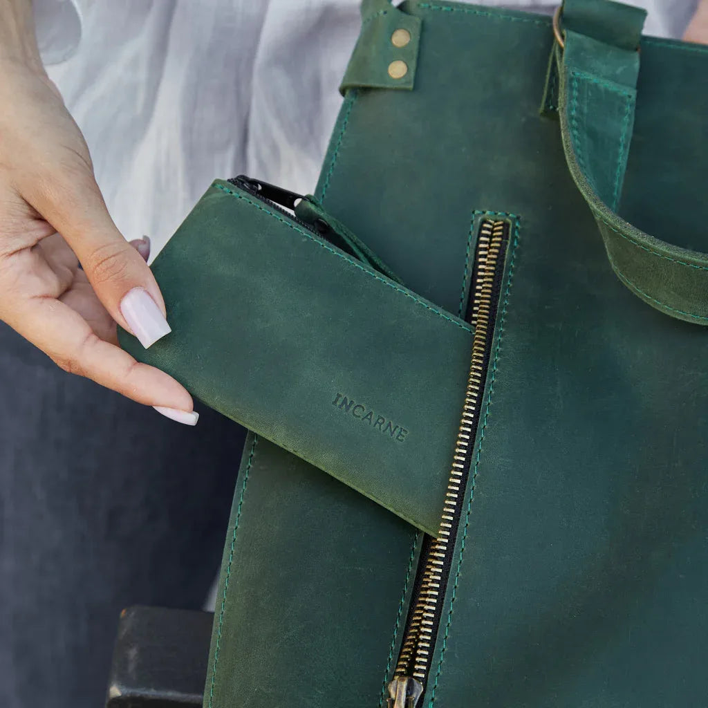 Leaf Leather Eyeglass Case - INCARNEĀ® Global