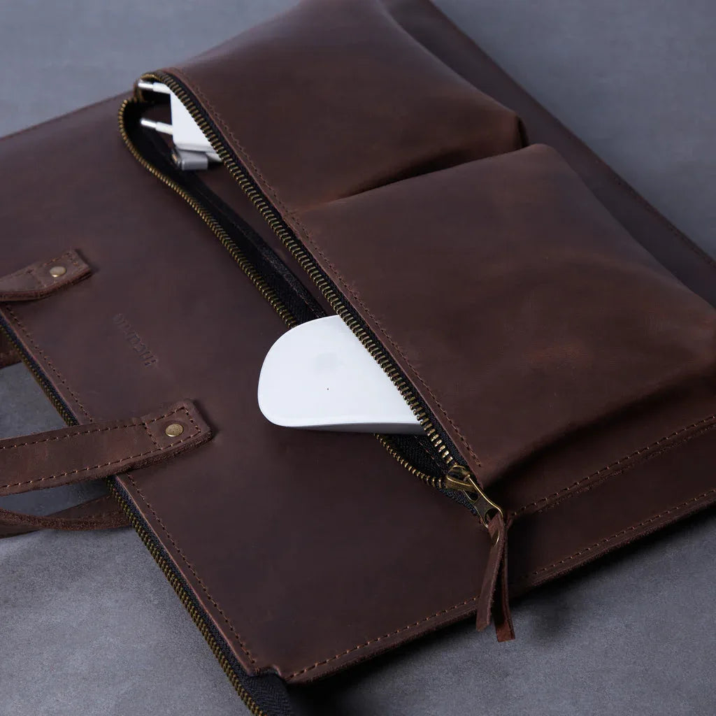 Brave Leather Laptop Sleeve - INCARNE® Global