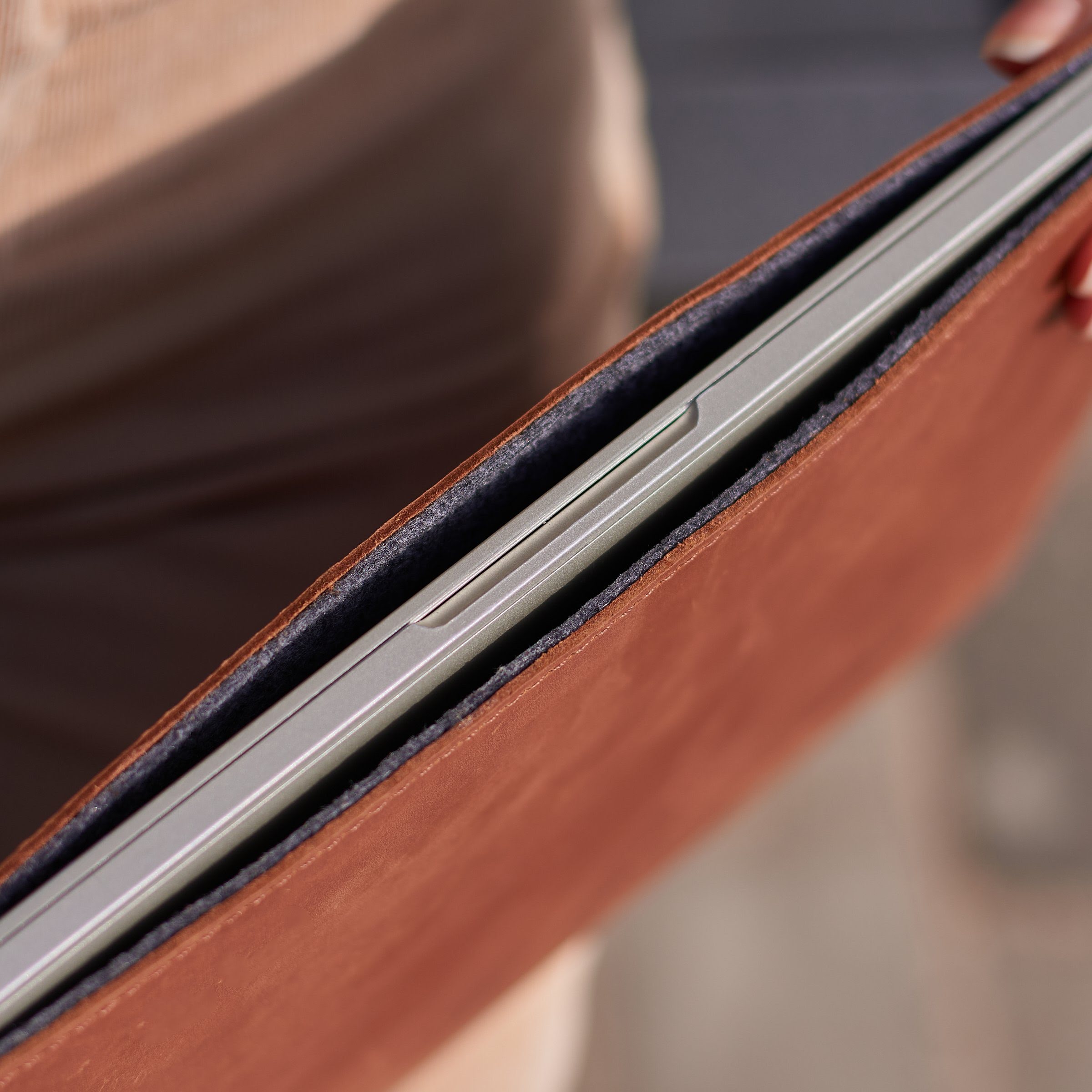 Gamma Plus Laptop Sleeve, Cognac (vintage)