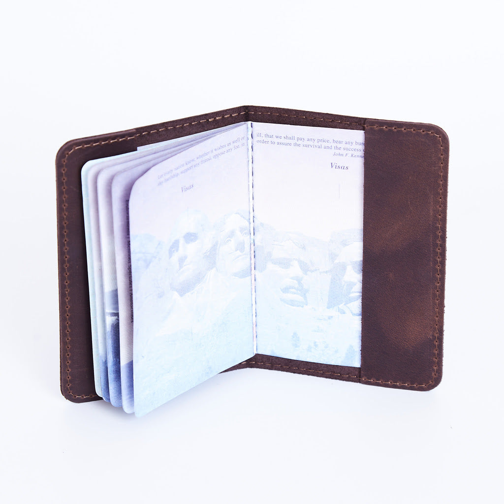 Cubierta de pasaporte de cuero de Bali