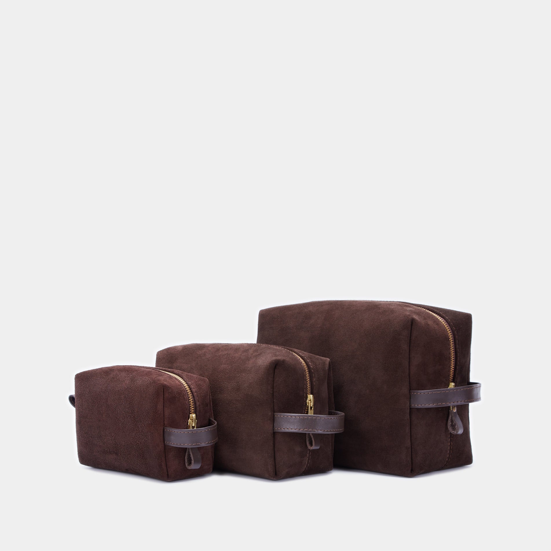 Mirage Small Cosmetic Bag, Brown (velour)