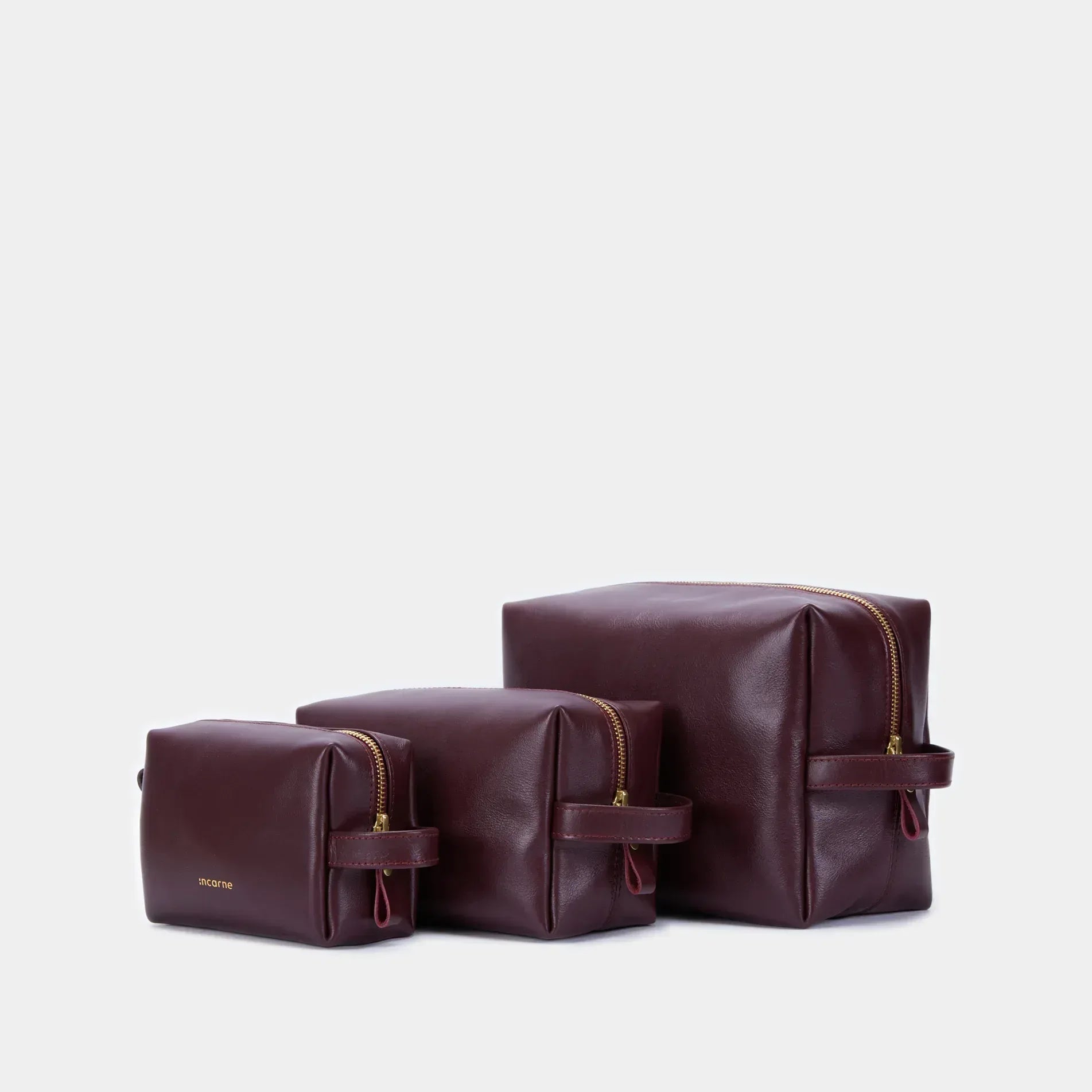 Mirage Large Cosmetic Bag, burgundy - INCARNE® Global