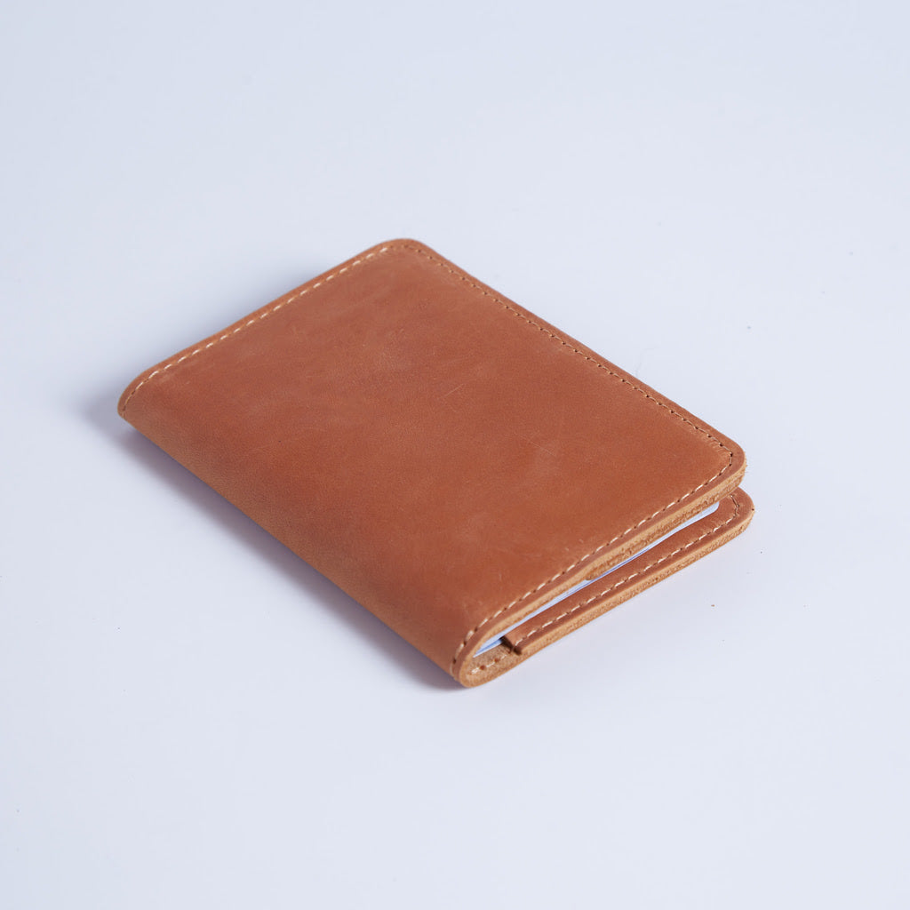 Passport Cover with Pockets Made from Vintage Leather