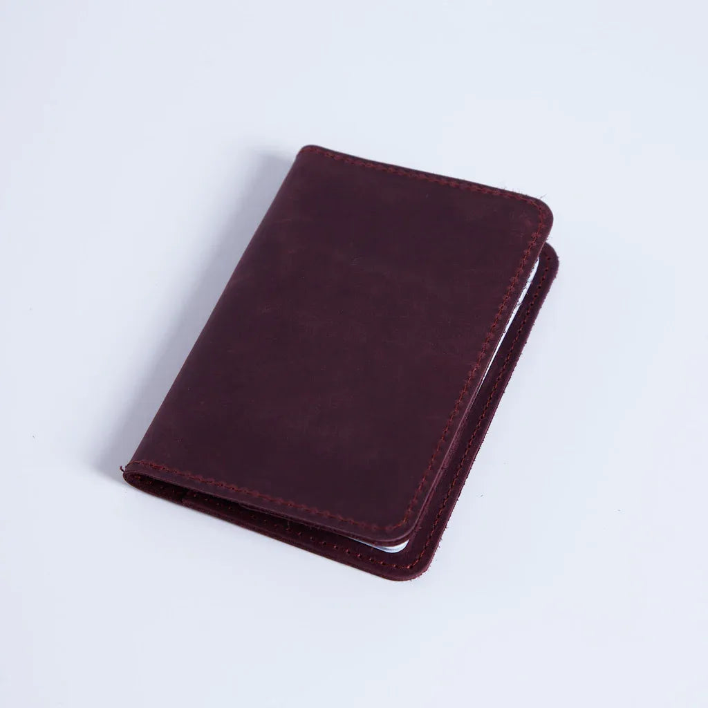 Passport Cover with Pockets Made from Vintage Leather - INCARNE® Global