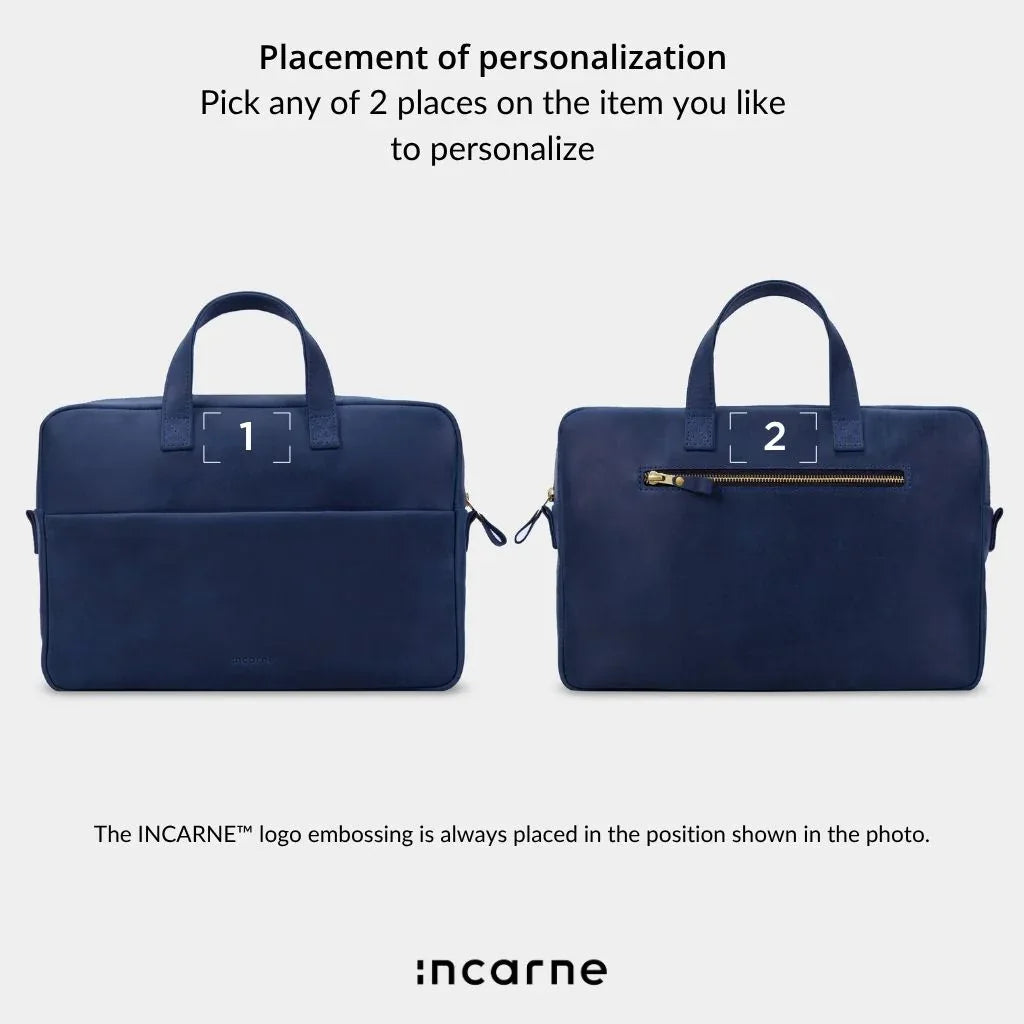 Brief Bag, Blue (vintage) - INCARNE® Global