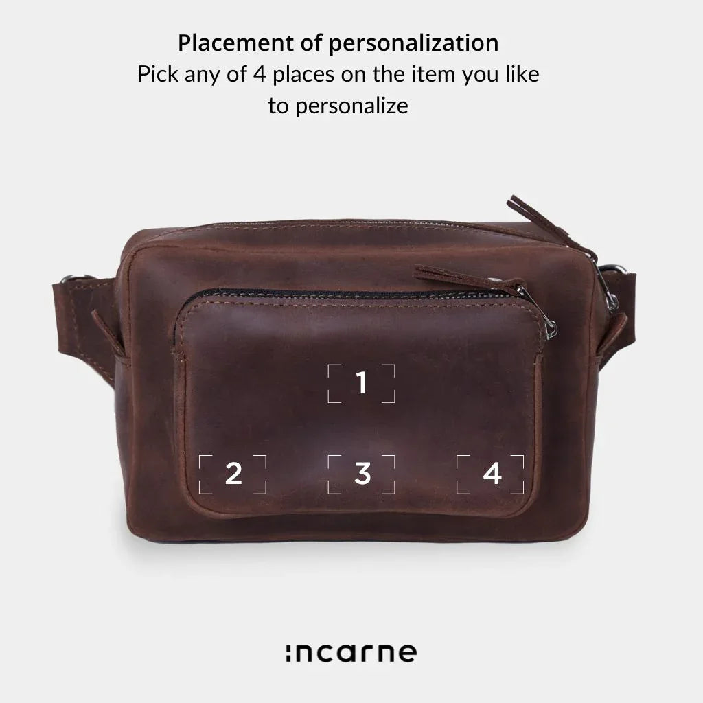 Couple Leather Bum Bag - INCARNEĀ® Global