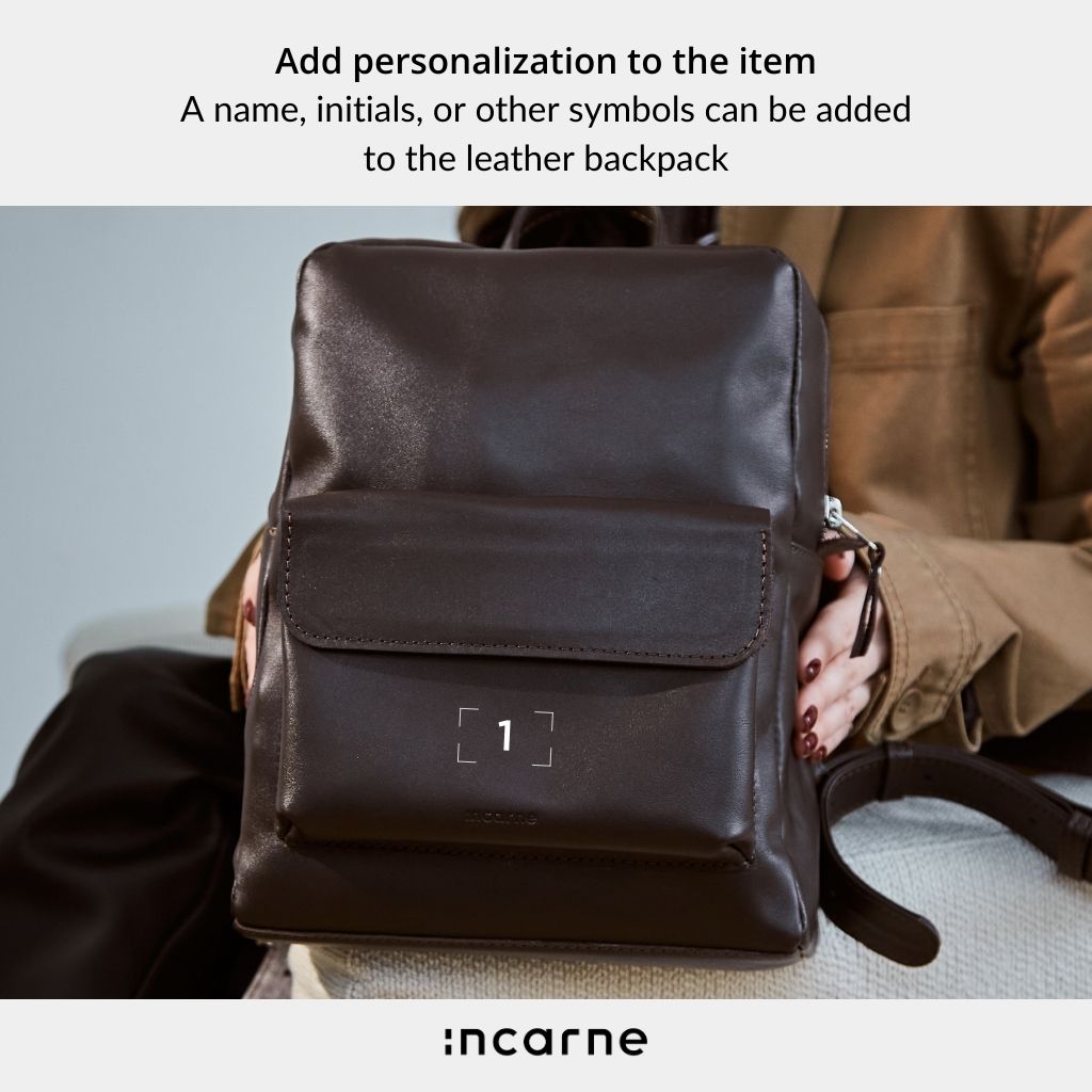 Factor backpack made from classic leather