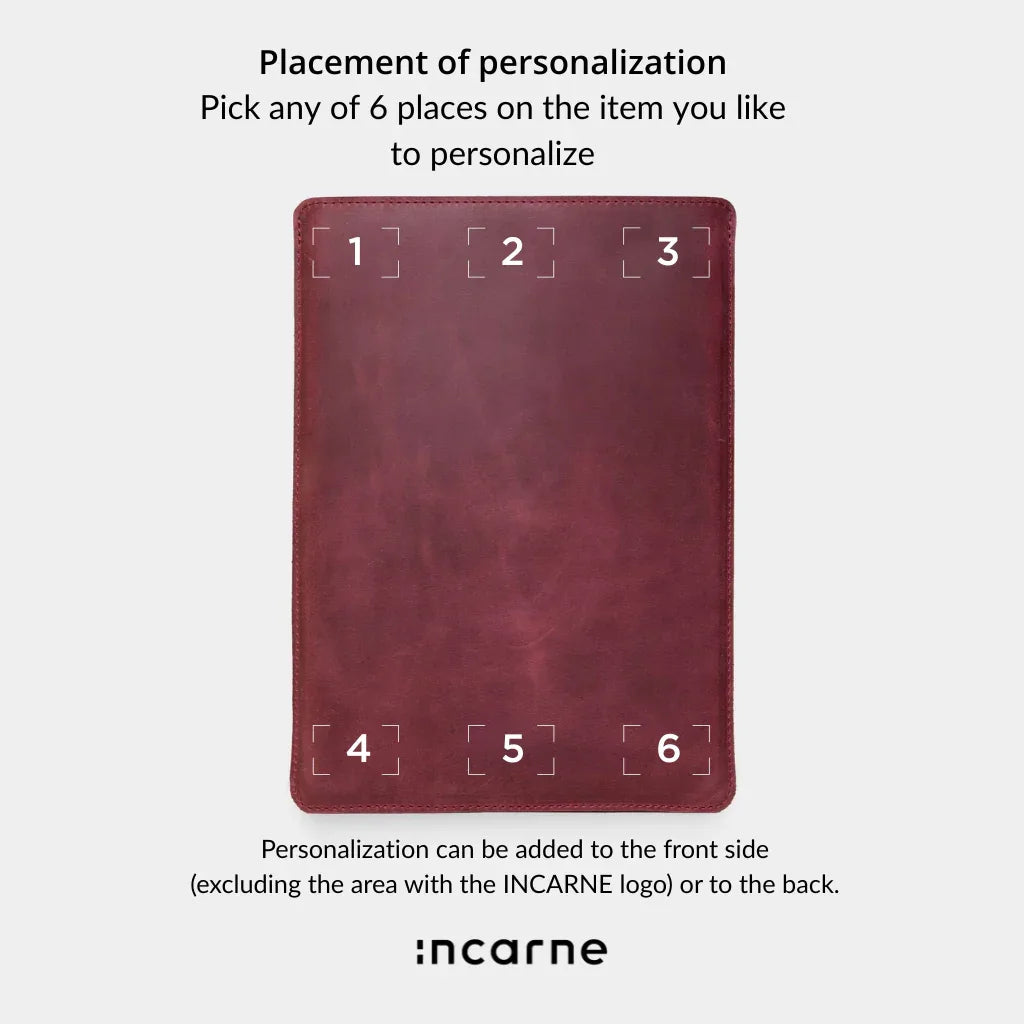 Free Port Plus Laptop Sleeve, Burgundy (vintage) - INCARNE® Global