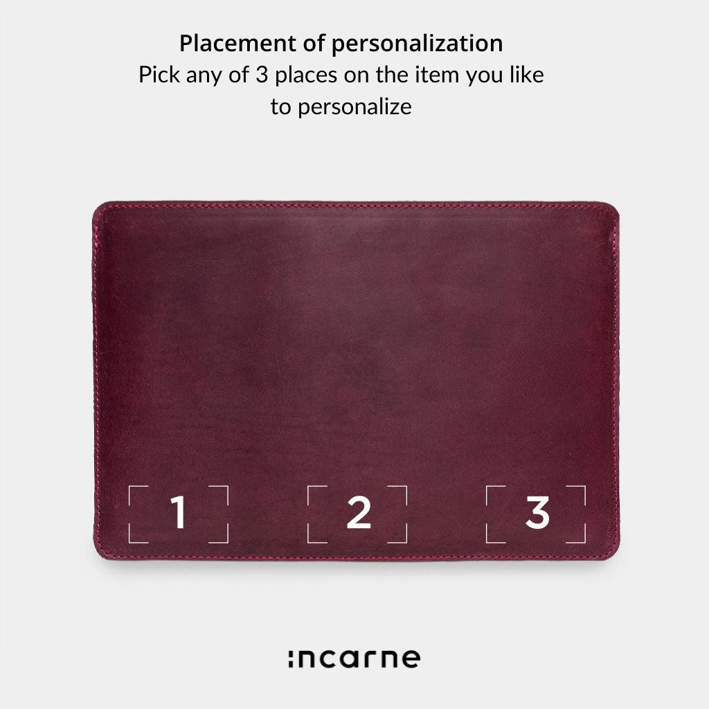 Gamma Plus Laptop Sleeve, Burgundy (vintage)