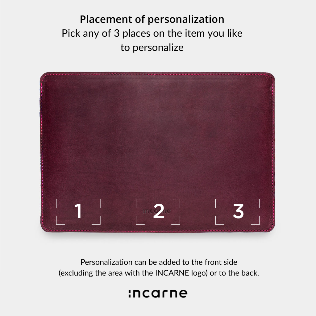 Gamma Plus Laptop Sleeve, Burgundy (vintage)
