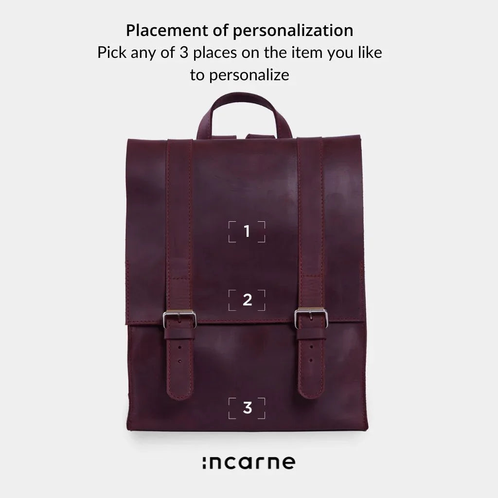 Gloria Leather Backpack with Laptop Pocket - INCARNE® Global