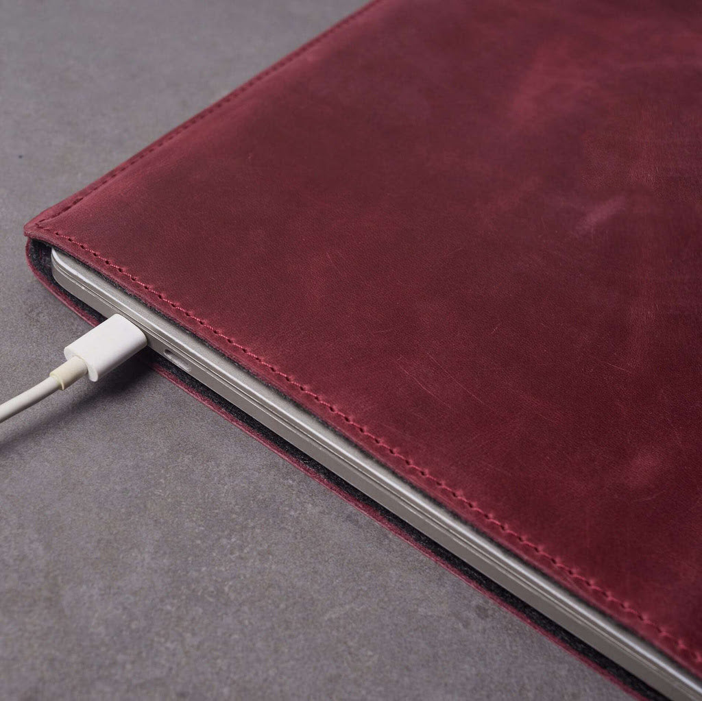 Free Port Plus Leather tablet sleeve with felt lining