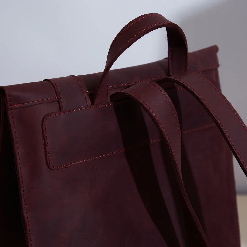 Gloria Leather Backpack with Laptop Pocket - INCARNE® Global