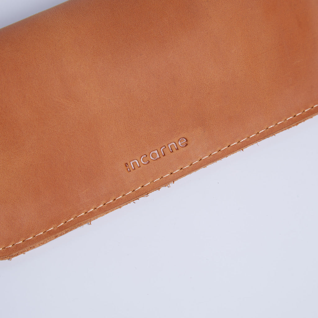 Ellet vintage leather eyeglass case