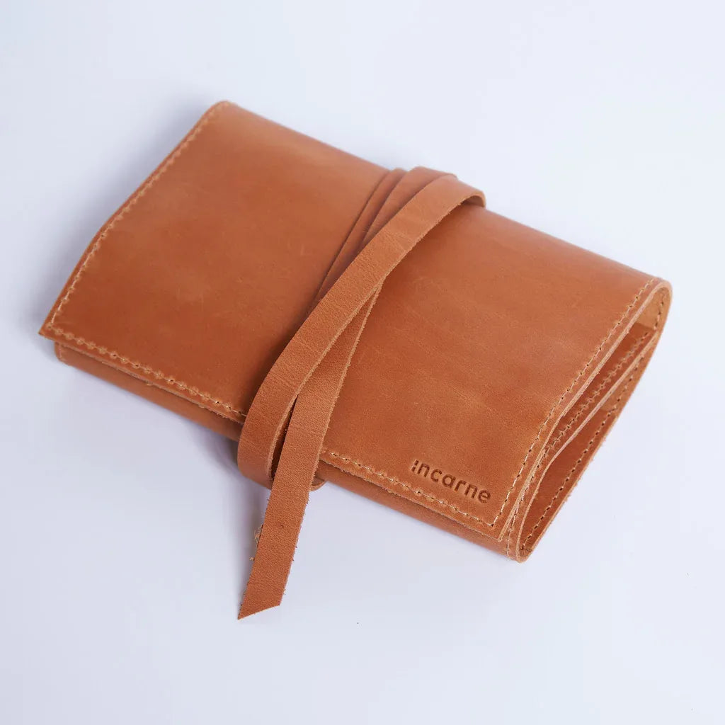 Beauty Weekend vintage leather jewelry organizer - INCARNE® Global