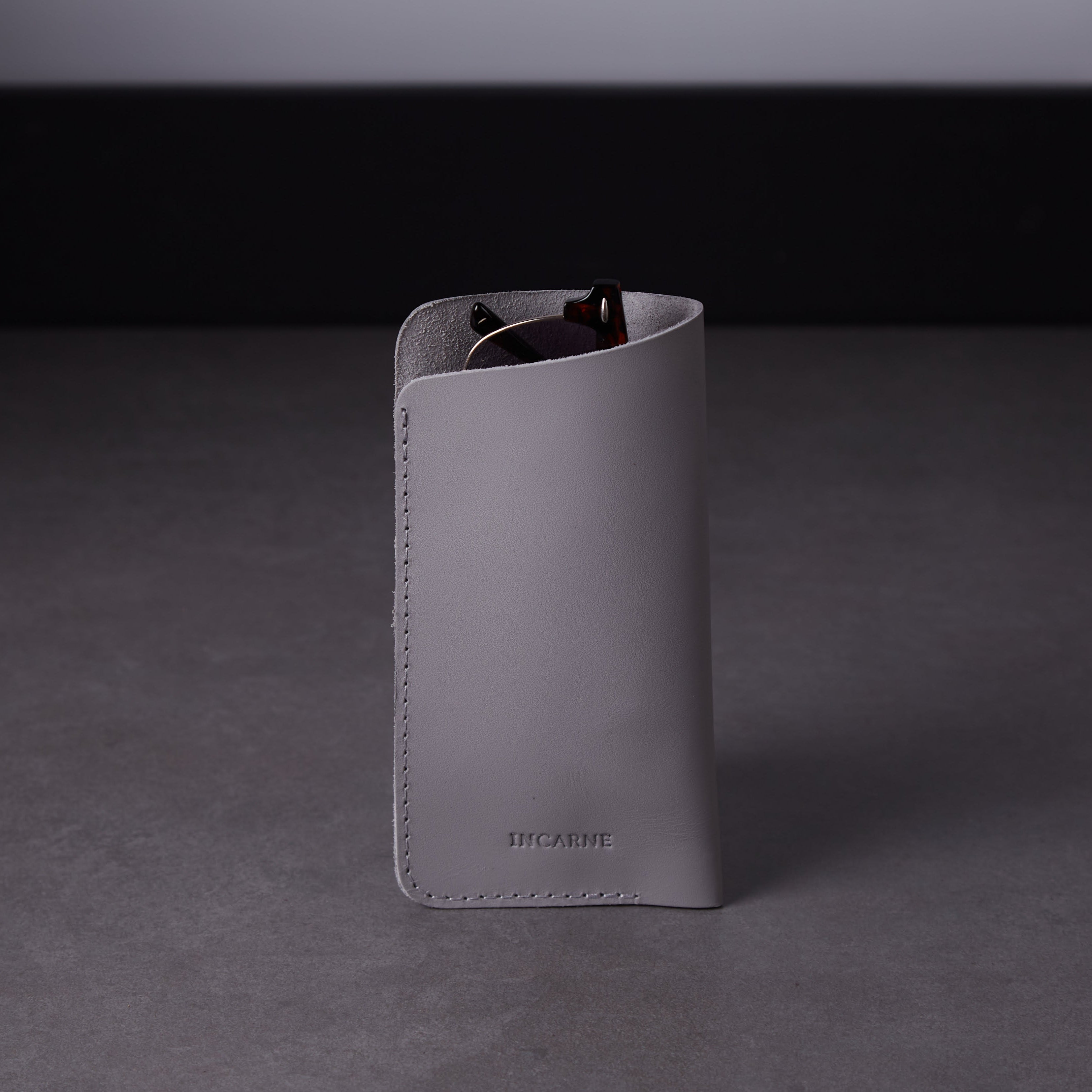 Catch Leather Eyeglass Case