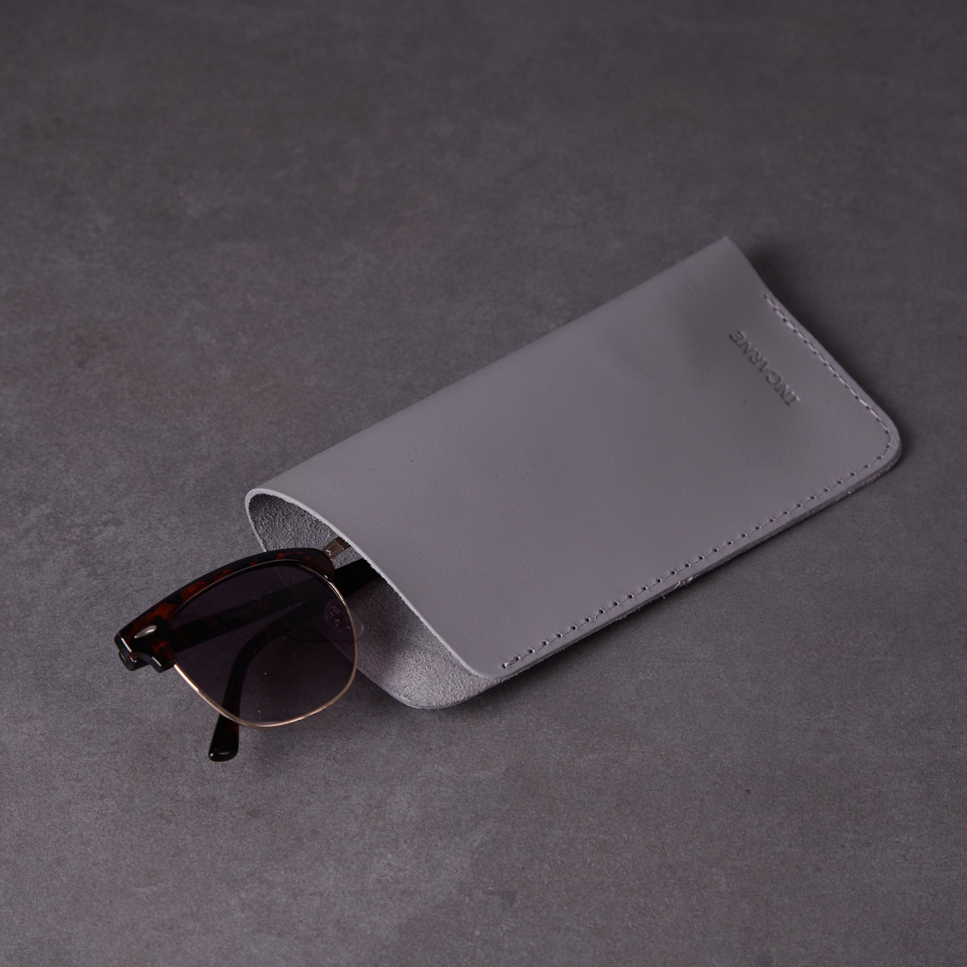 Catch Leather Eyeglass Case