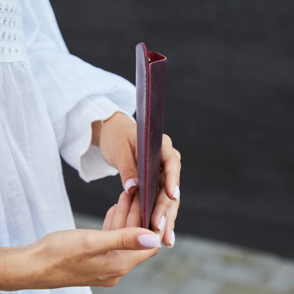 Catch Leather Eyeglass Case
