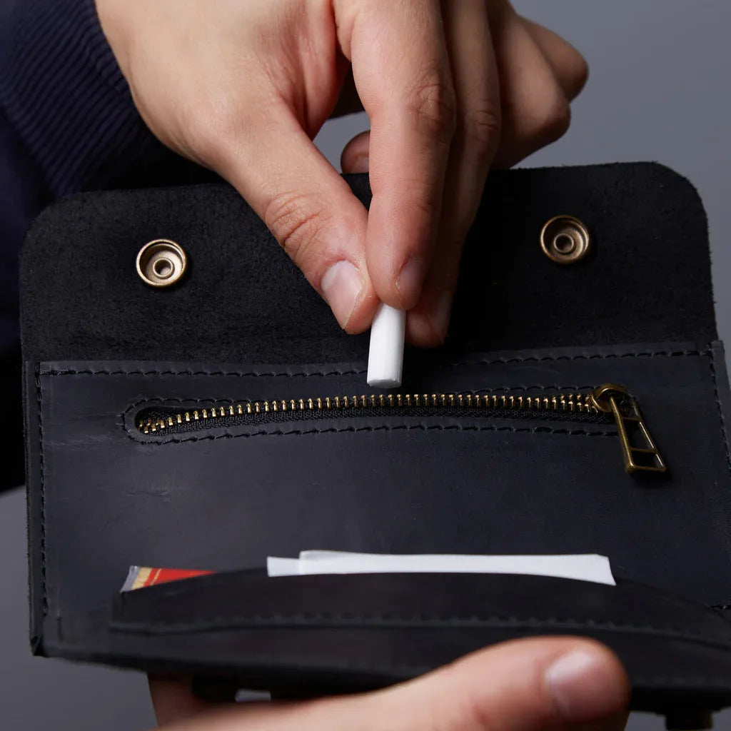 Tobacco organizer Roll Master made from vintage leather - INCARNE® Global