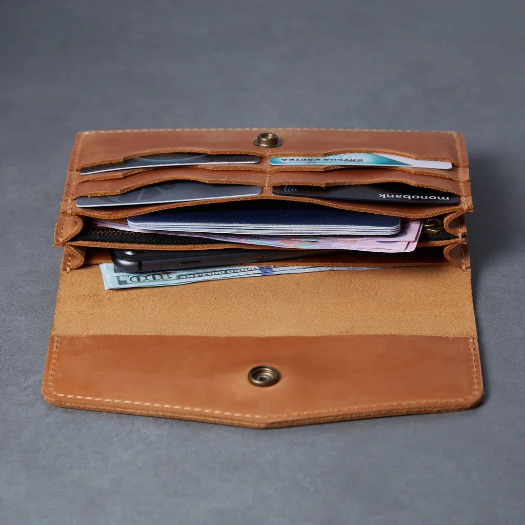 Simple Capacious Leather Wallet - INCARNE® Global