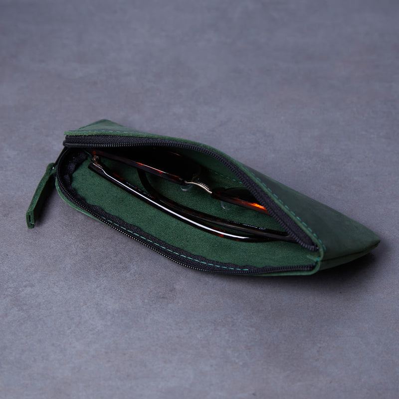 Leaf Leather Eyeglass Case