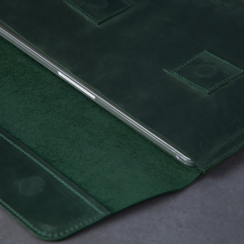 Line Laptop Sleeve, Green (vintage)