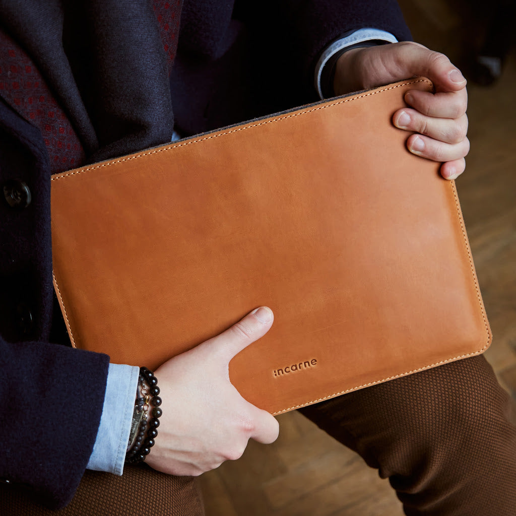 Free Port Plus Leather tablet sleeve with felt lining