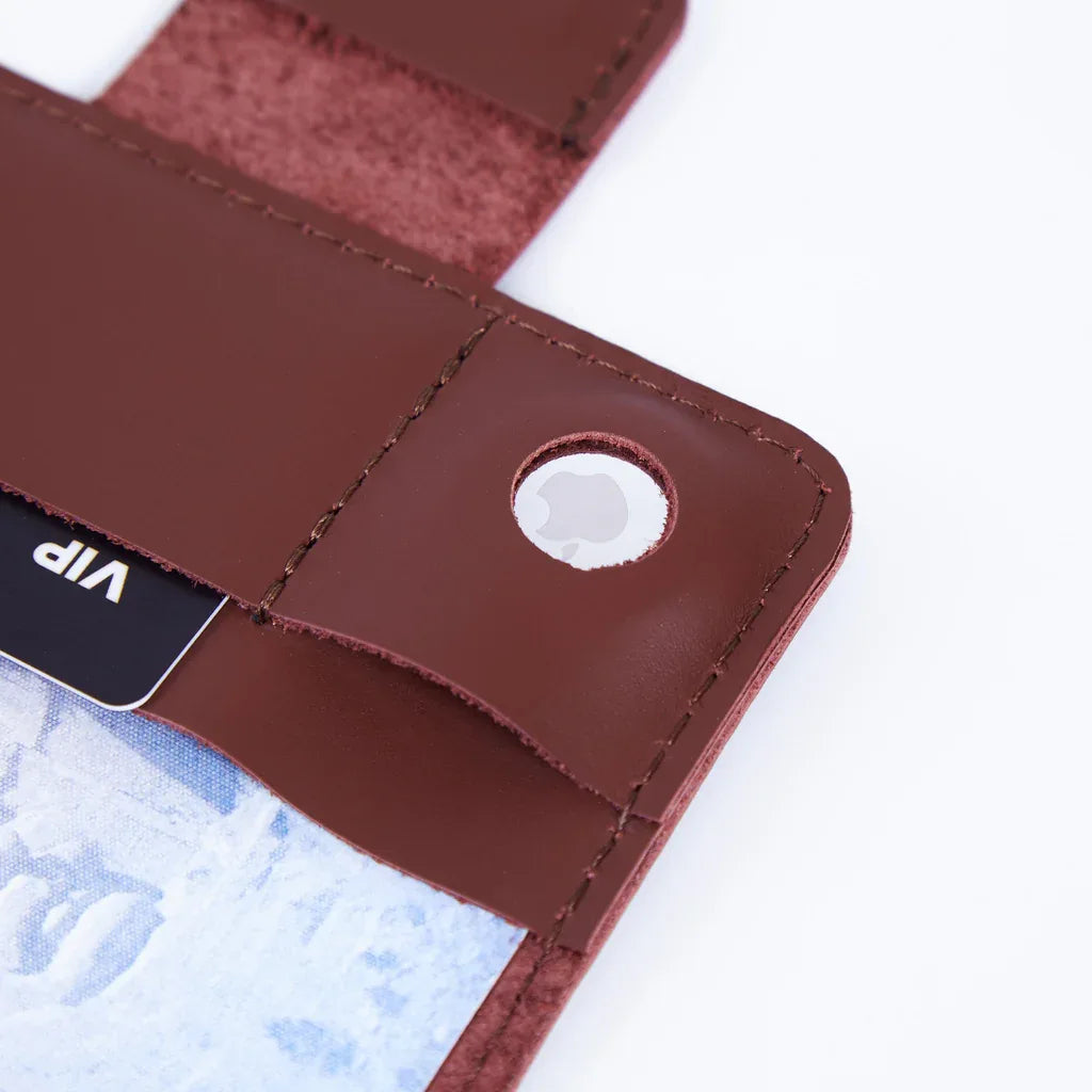 Smart Journey Classic Leather Passport Cover for Travel with AirTag and Cards Holders - INCARNE® Global