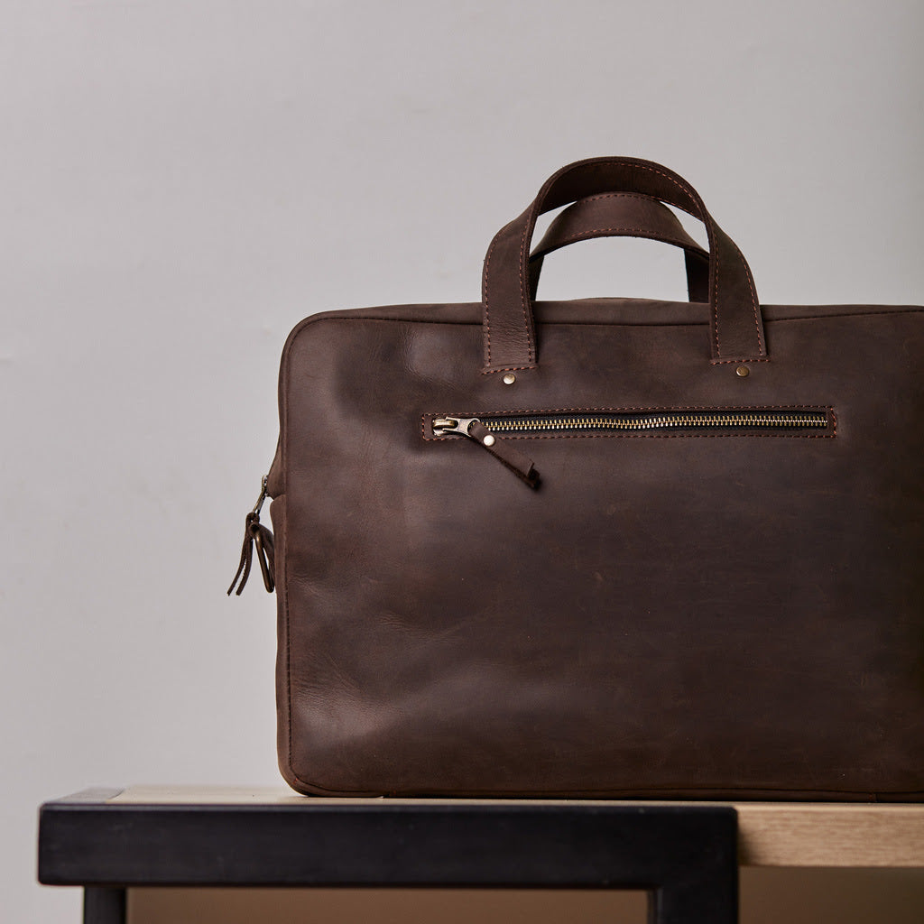 Biz Leder -Laptop -Tasche
