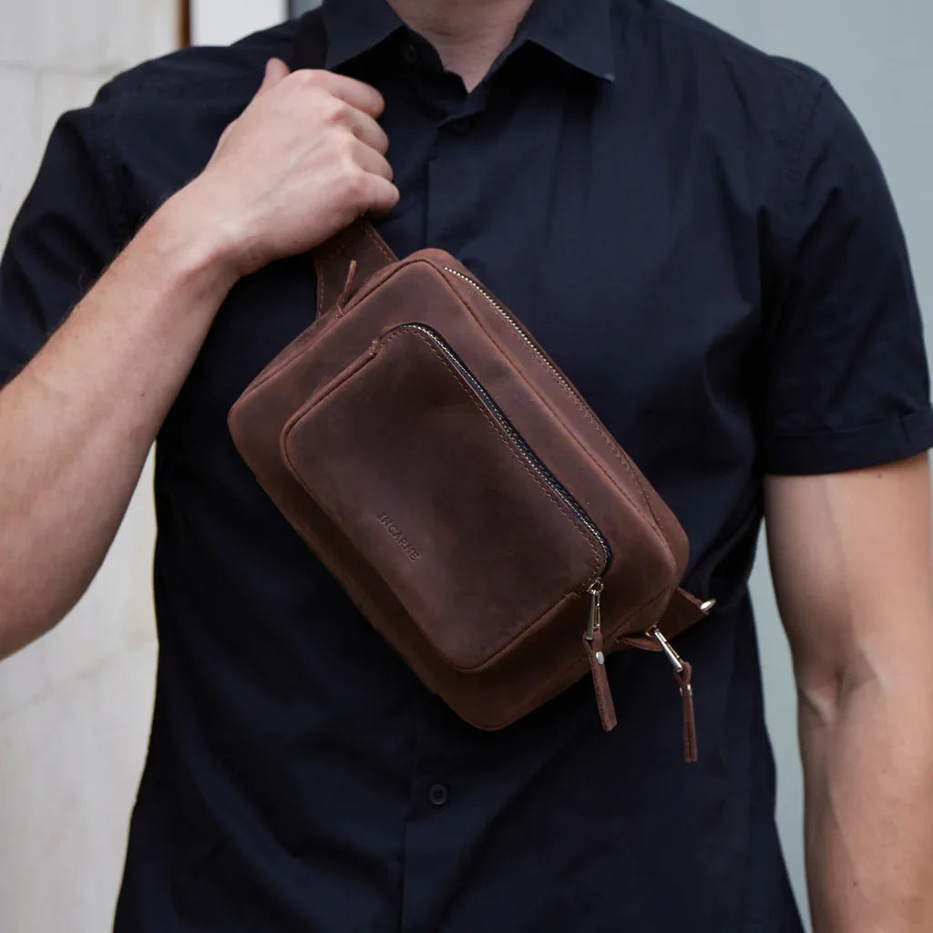 Couple Leather Bum Bag - INCARNE® Global