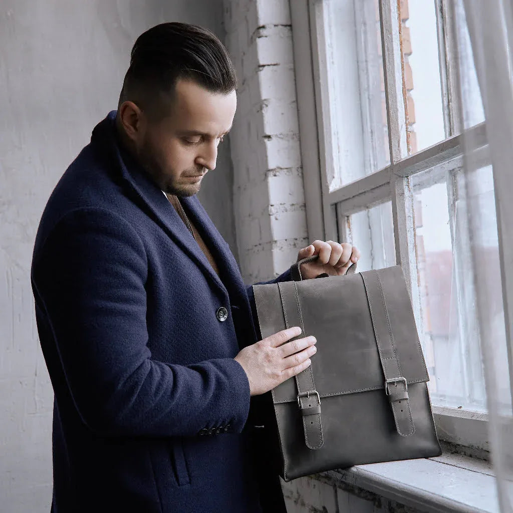 Gloria Leather Backpack with Laptop Pocket - INCARNE® Global