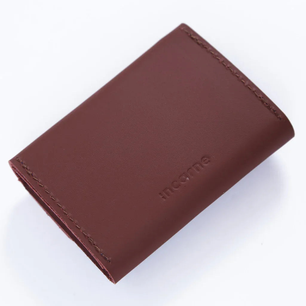 Lean compact wallet made of classic leather - INCARNE® Global