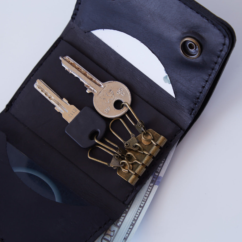 Key Plus Llavero y Billetera de Cuero Vintage