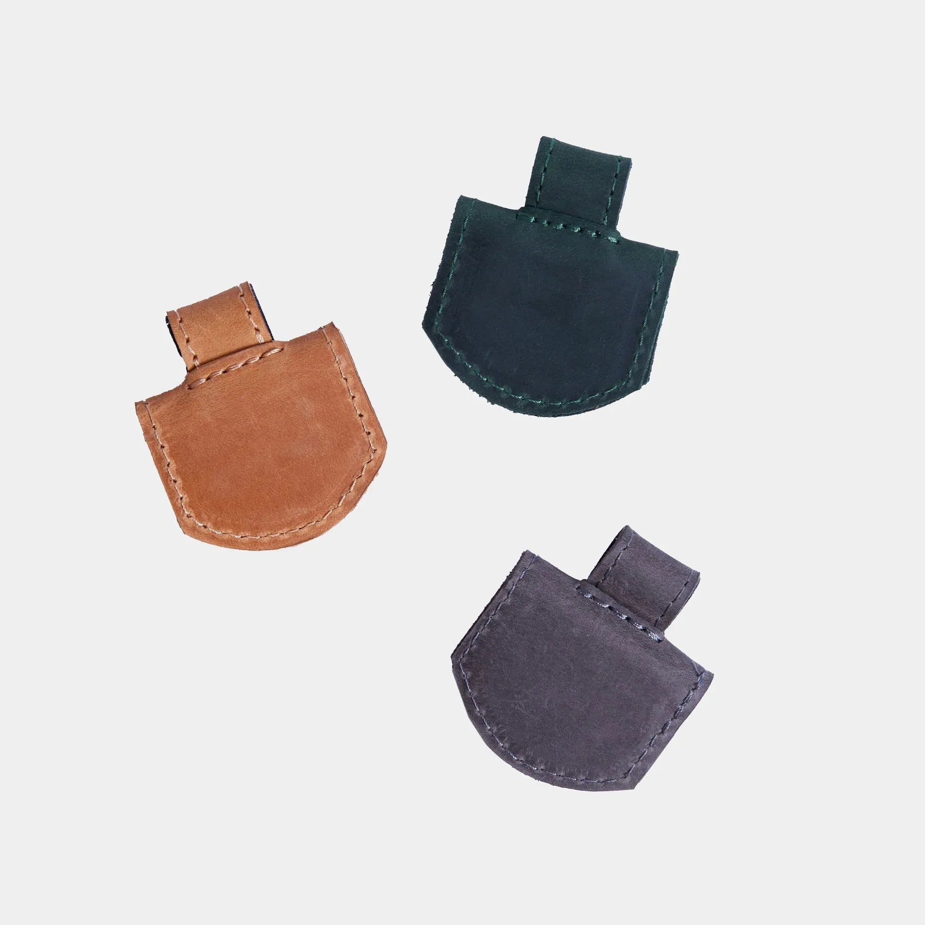 Magnetic bookmarks made from vintage leather (set of 3) - INCARNE® Global