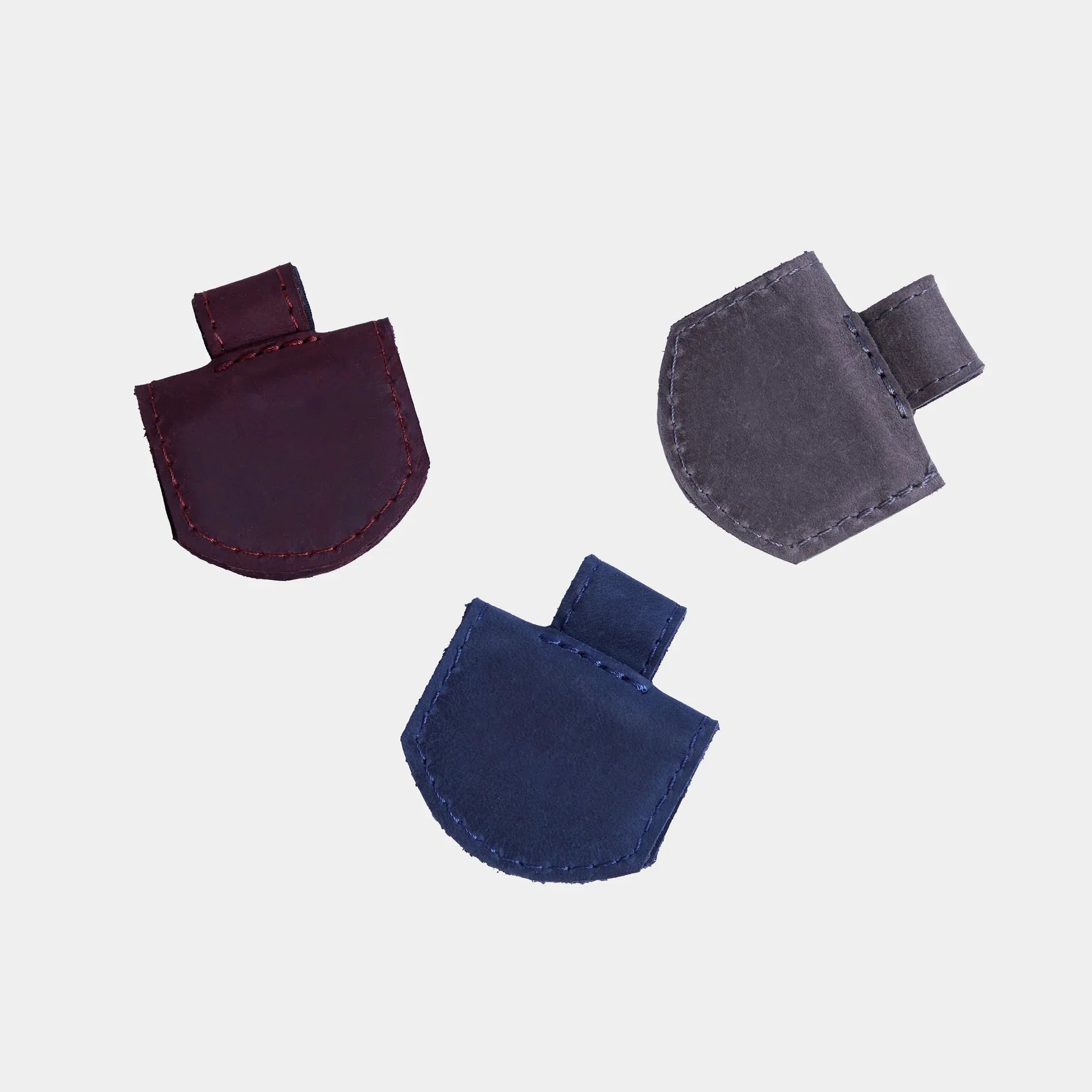 Magnetic bookmarks made from vintage leather (set of 3) - INCARNE® Global