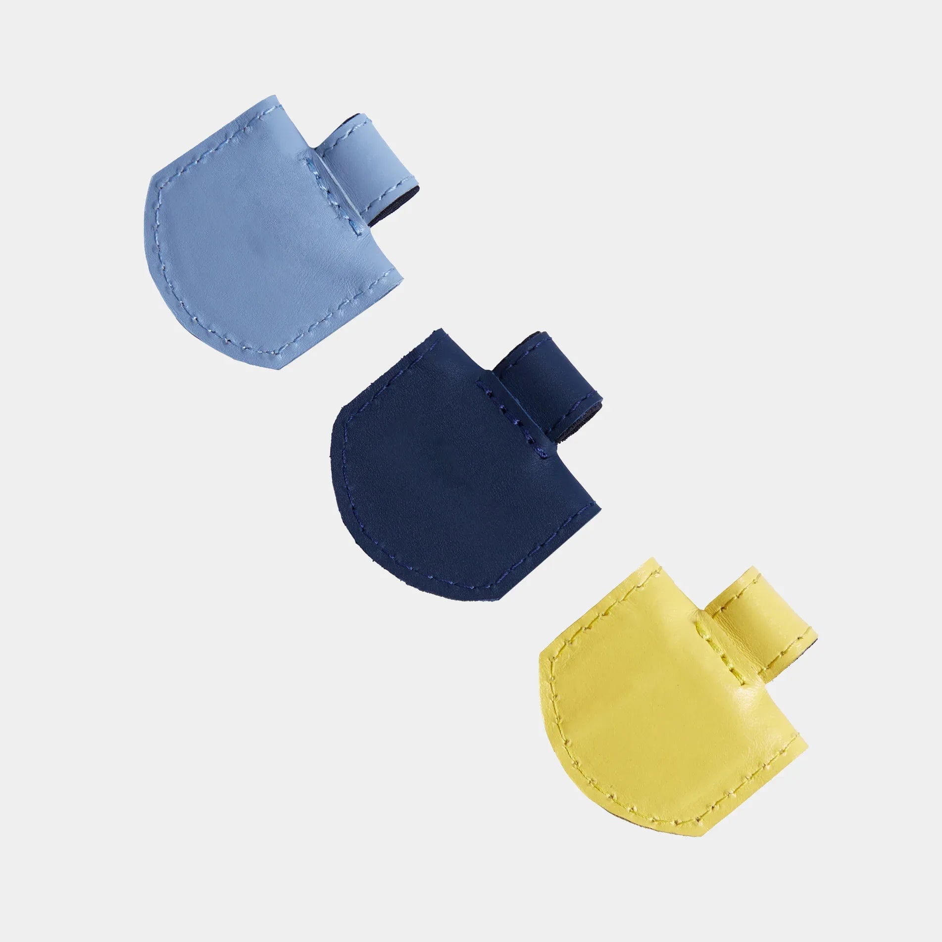 Magnetic bookmarks made from classic leather (set of 3) - INCARNE® Global