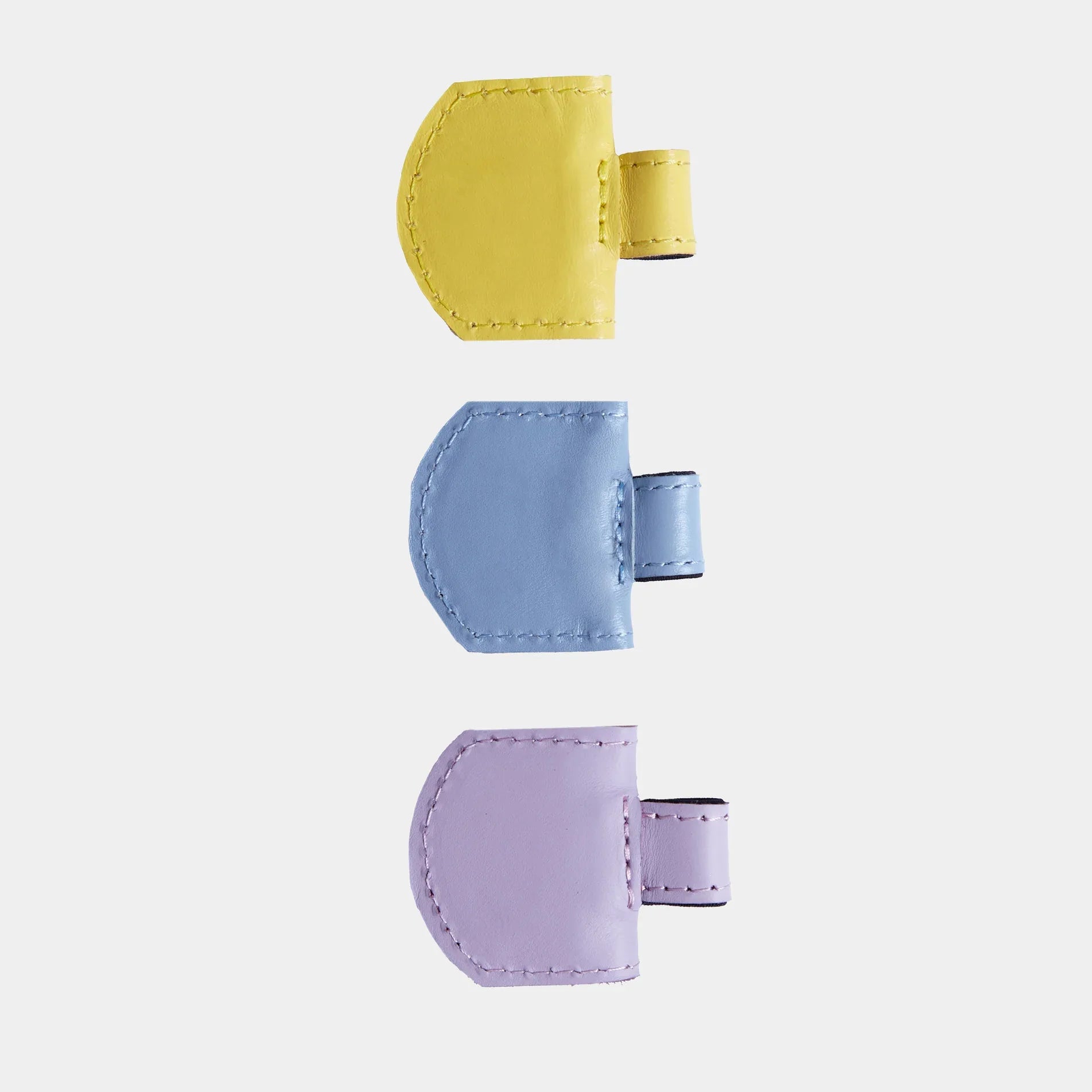 Magnetic bookmarks made from classic leather (set of 3) - INCARNE® Global