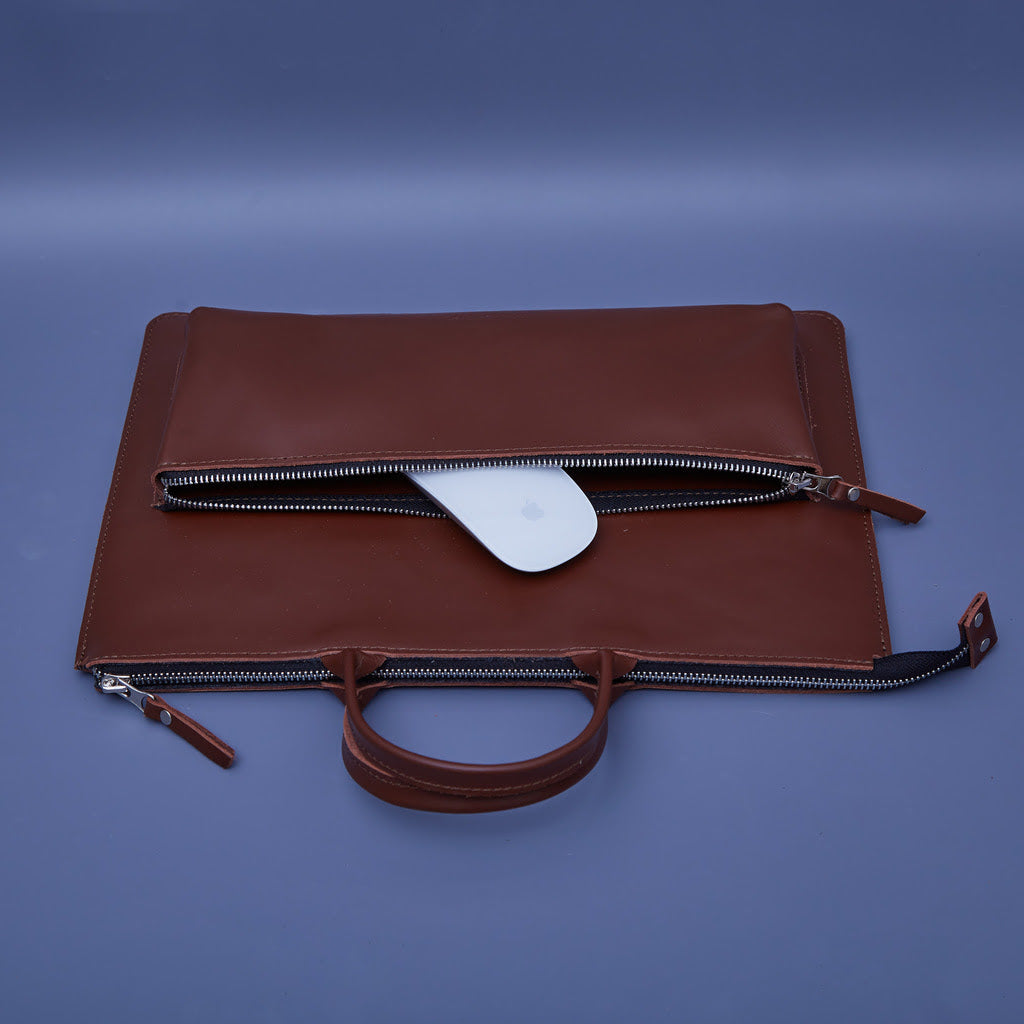 Housse Maryland pour iPad Pro avec poignées en cuir classique