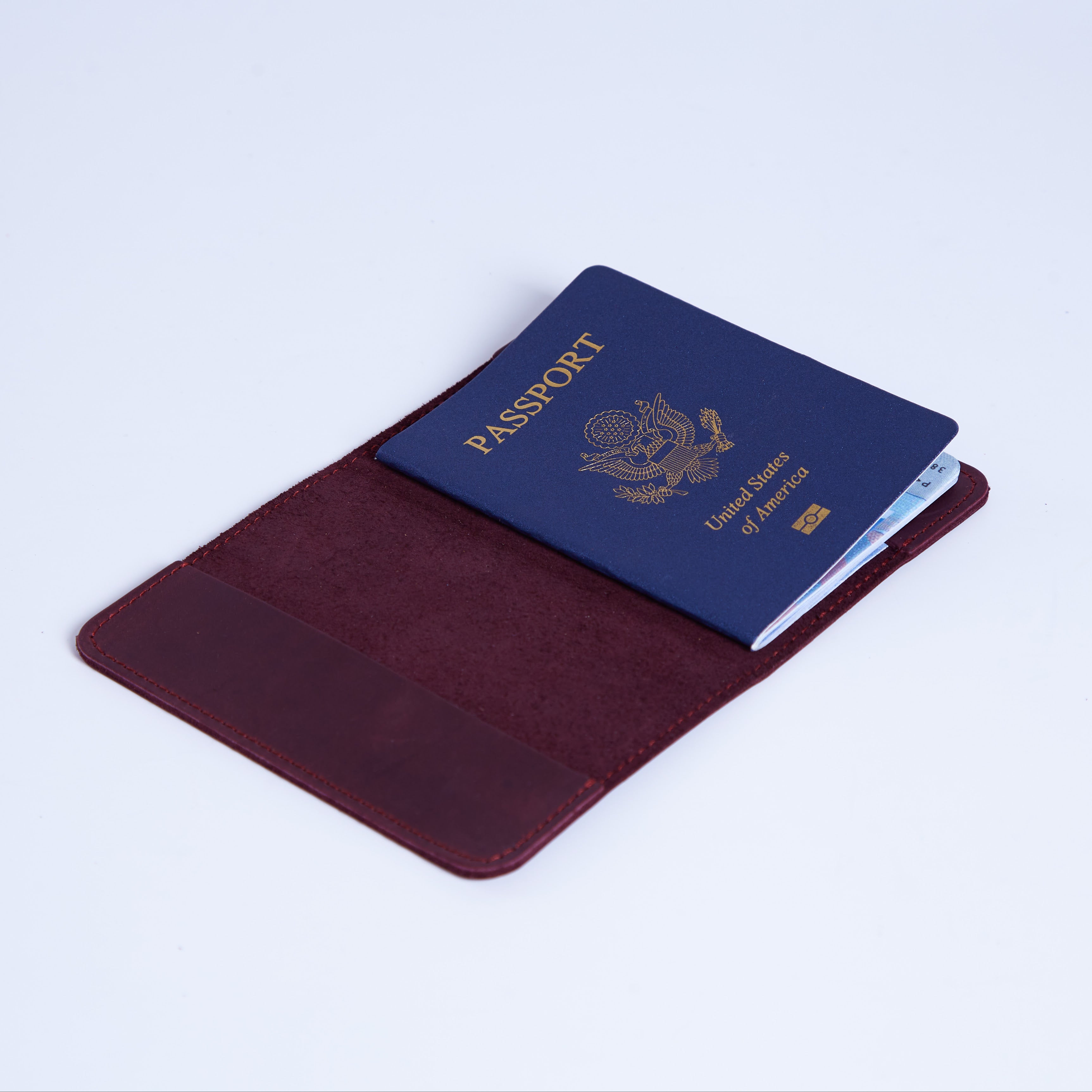Cubierta de pasaporte de cuero de Bali